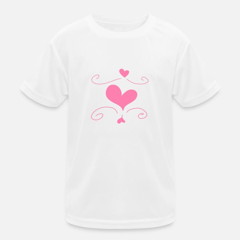 Heart Love Symbol Shape Kids Functional T-Shirt