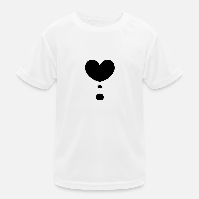 Herz Form Liebe Symbol Kinder Funktions-T-Shirt