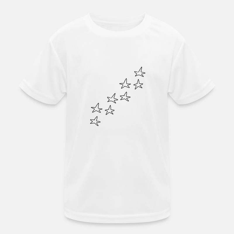 Star Pattern Star Symbol Shape Kids Functional T-Shirt