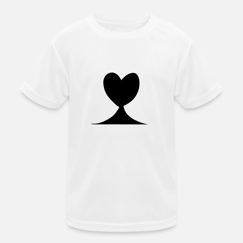 Heart love symbol shape Kids Functional T-Shirt
