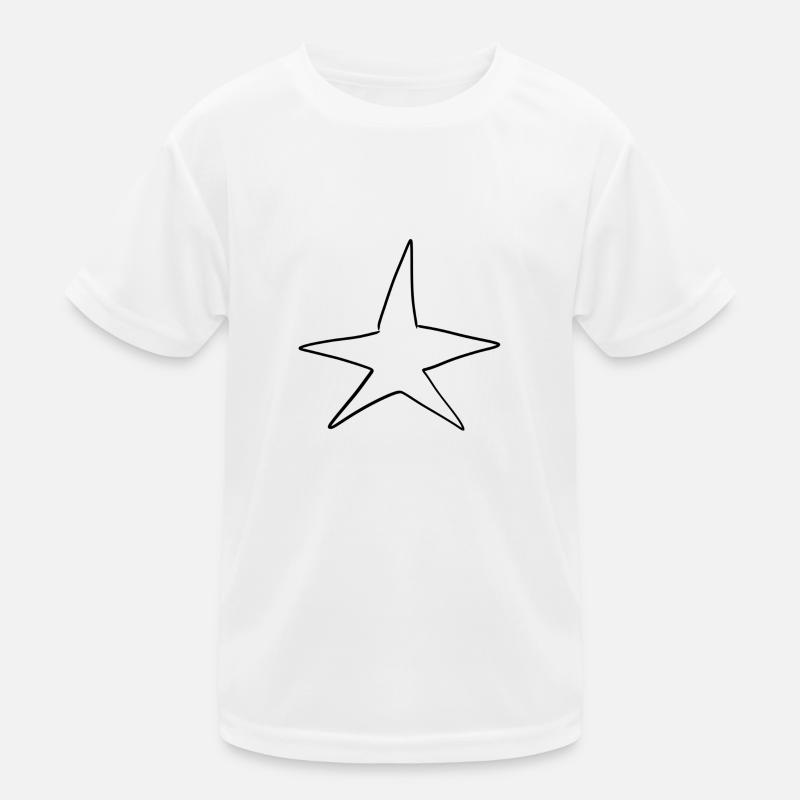 Stjernesymbolets form Funktionsshirt til børn