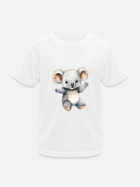 Koala Koalaklasse - Kinder Funktions-T-Shirt - Weiß