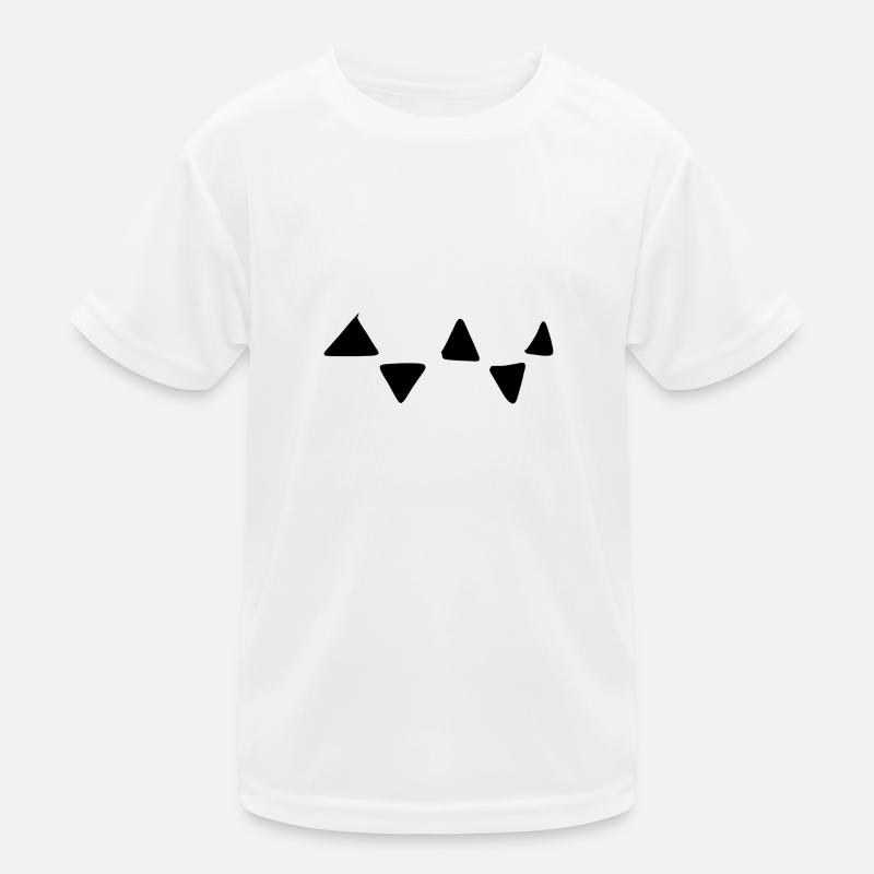 Triangular Pattern Triangular Shapes Kids Functional T-Shirt