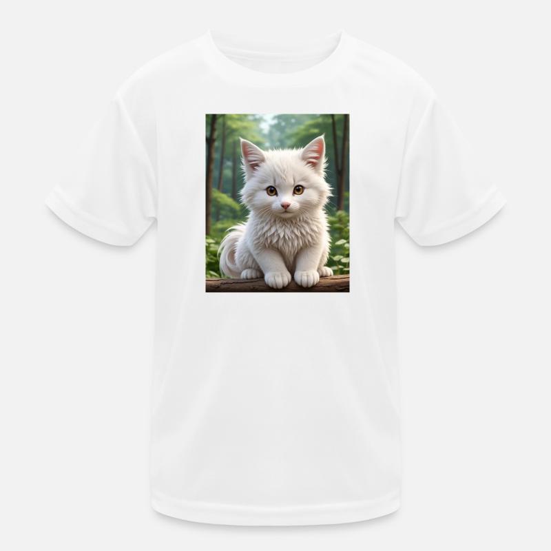 Chat mignon T-shirt sport Enfant