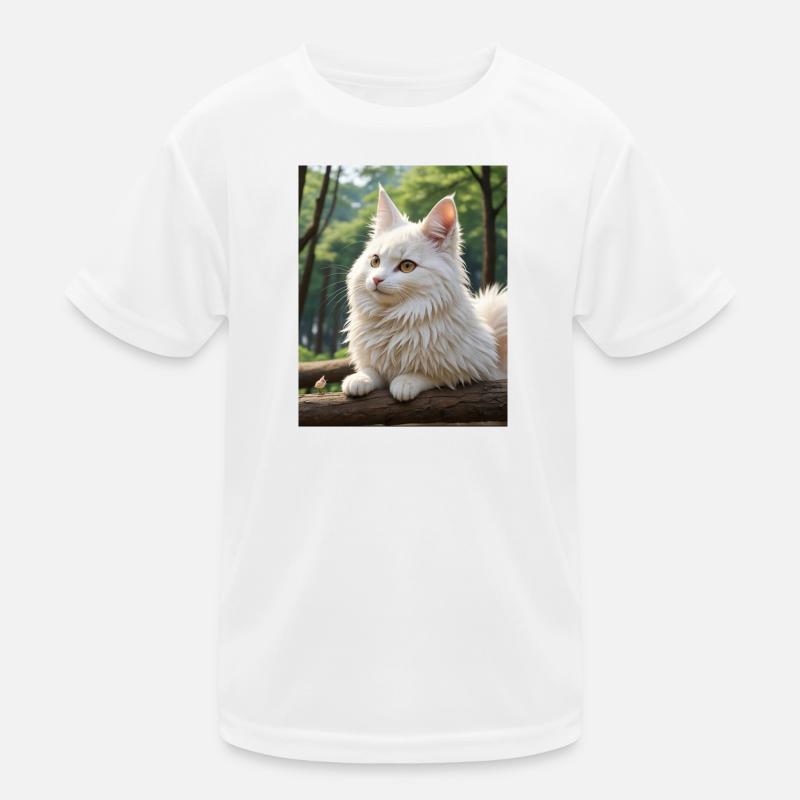 Chat mignon T-shirt sport Enfant