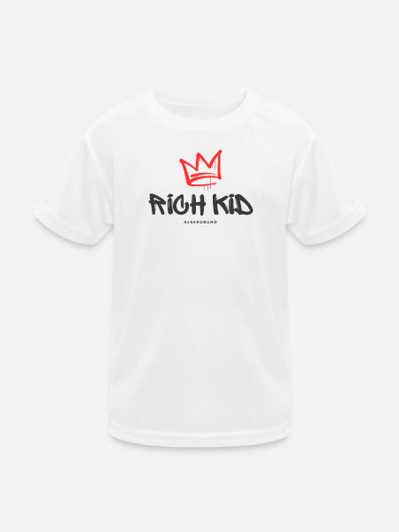Rich Kid Alsergrund - Kids Functional T-Shirt - white