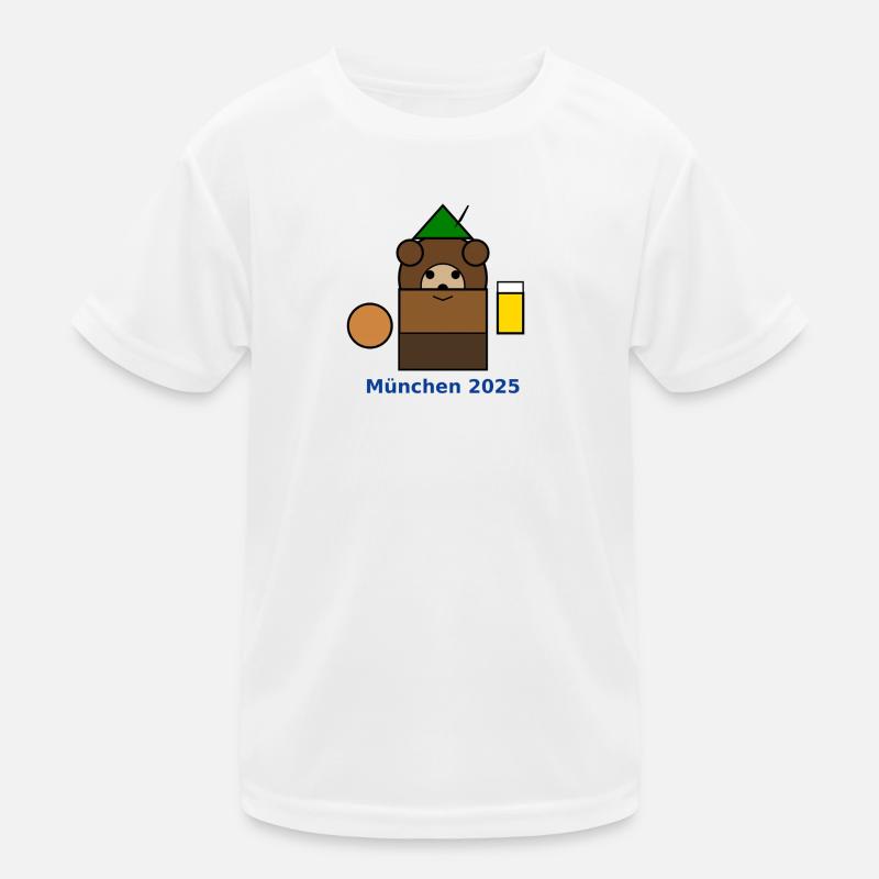 München2025 Bären-Logo Kinder Funktions-T-Shirt