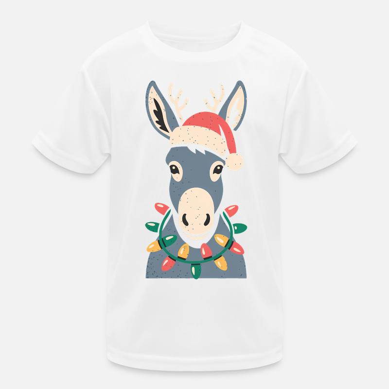 Mignon âne elfe Noël mignon T-shirt sport Enfant