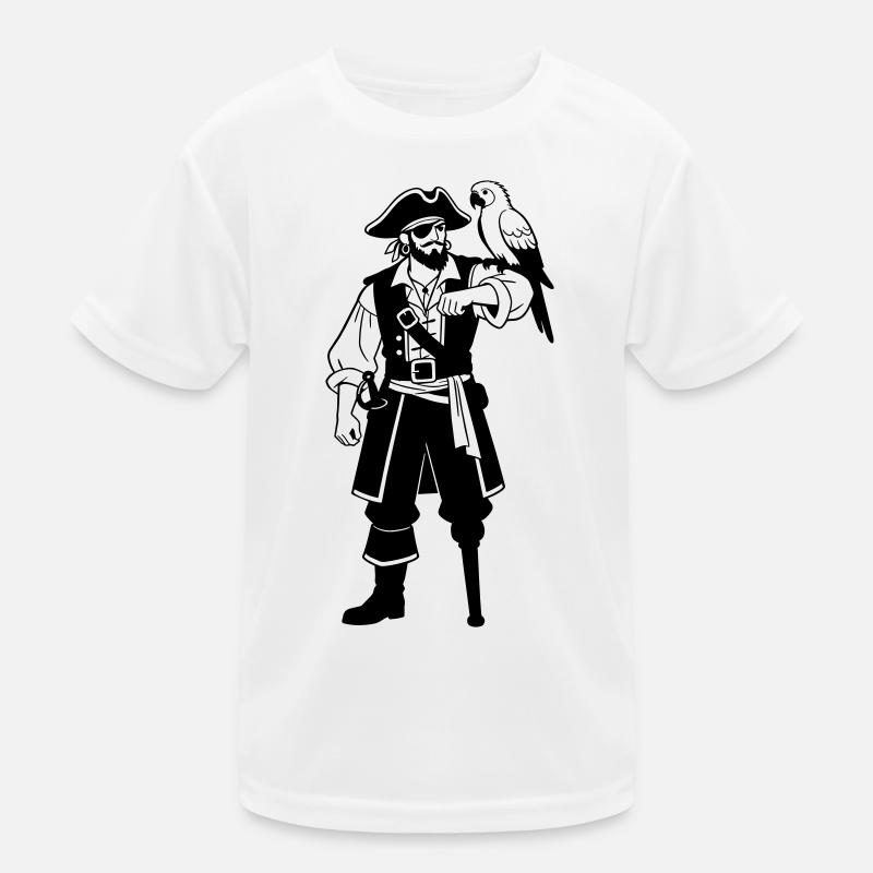 Pirat Kinder Funktions-T-Shirt