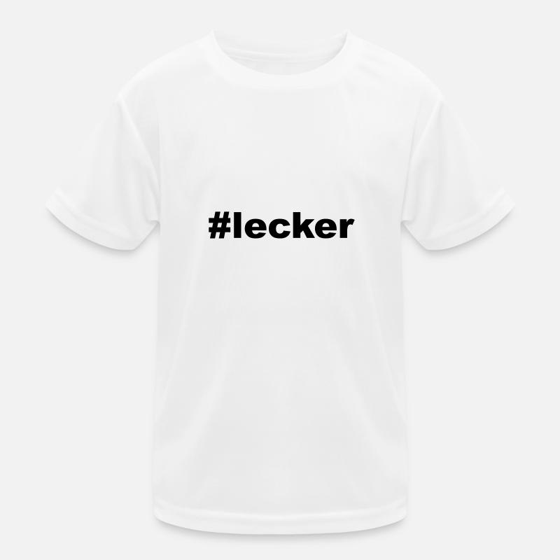 hashtag lecker Kinder Funktions-T-Shirt