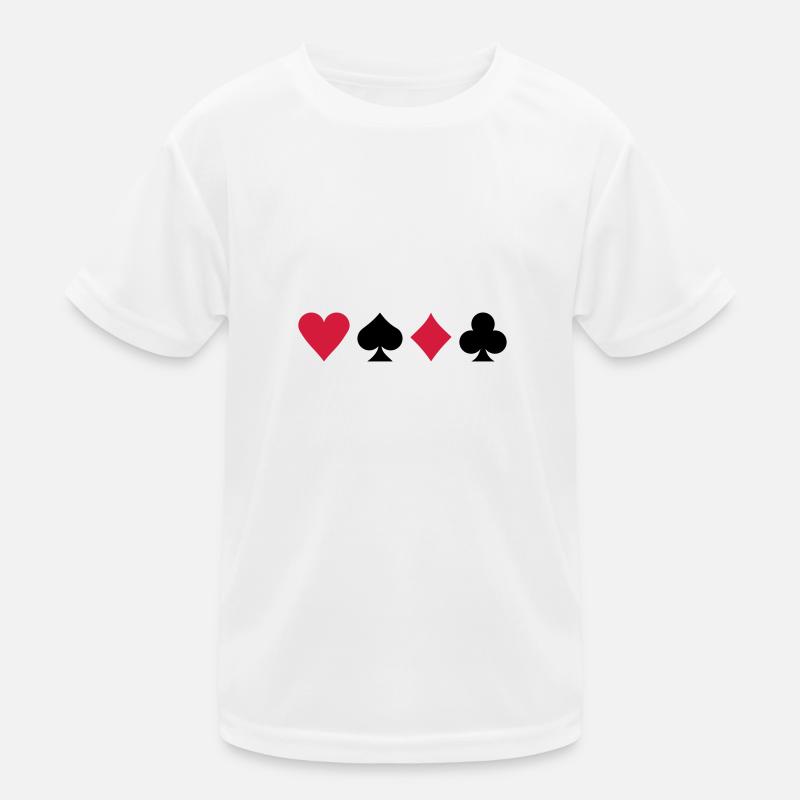 Poker Kinder Funktions-T-Shirt