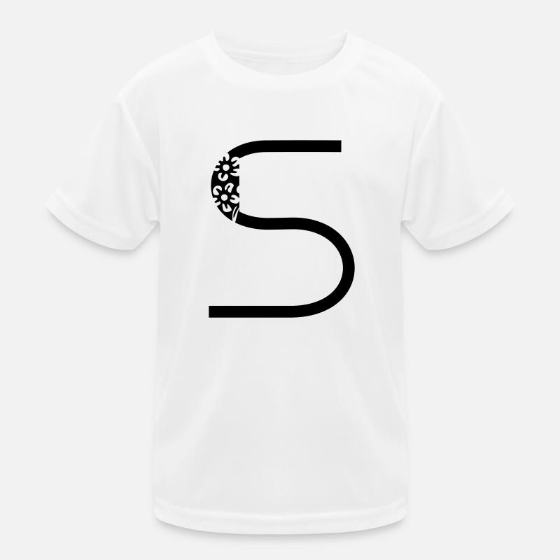 Buchstabe S Kinder Funktions-T-Shirt