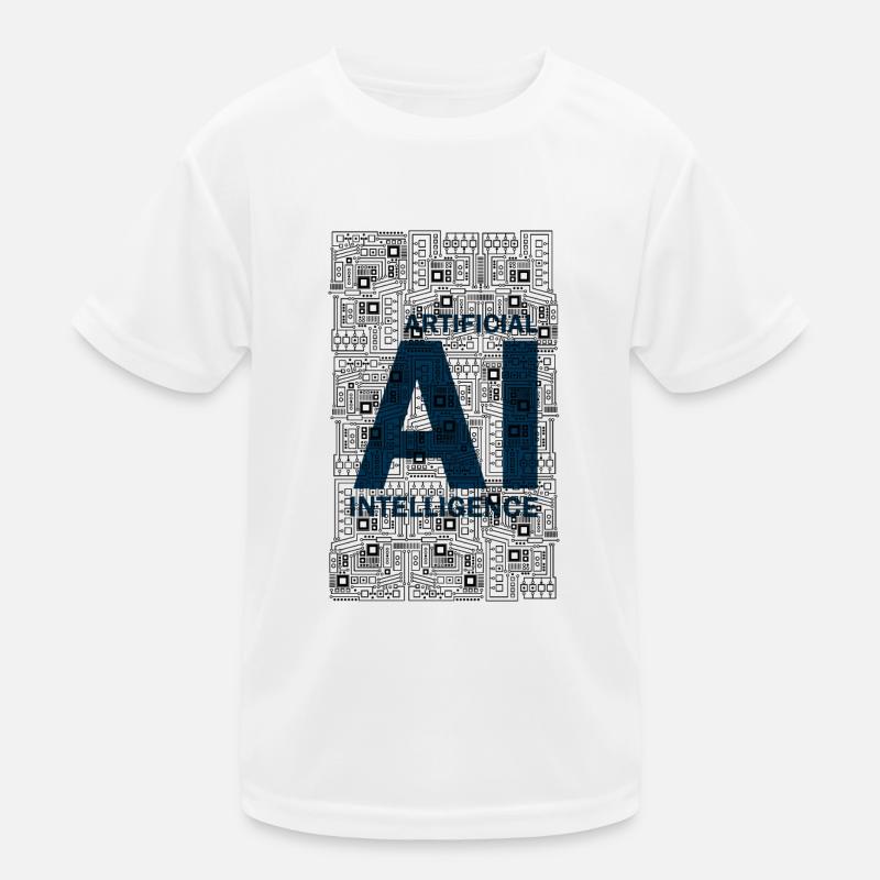 AI - Artificial intelligence - AI - Kids Functional T-Shirt - white