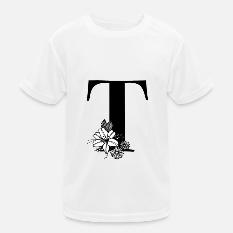 Buchstabe T Kinder Funktions-T-Shirt