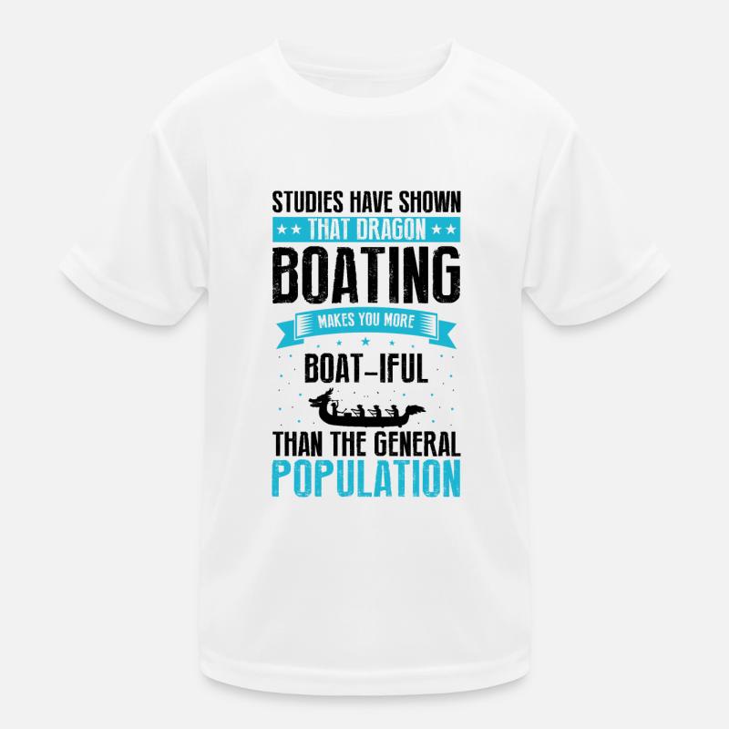 Drachenboot und Drachenboot Crew Kinder Funktions-T-Shirt