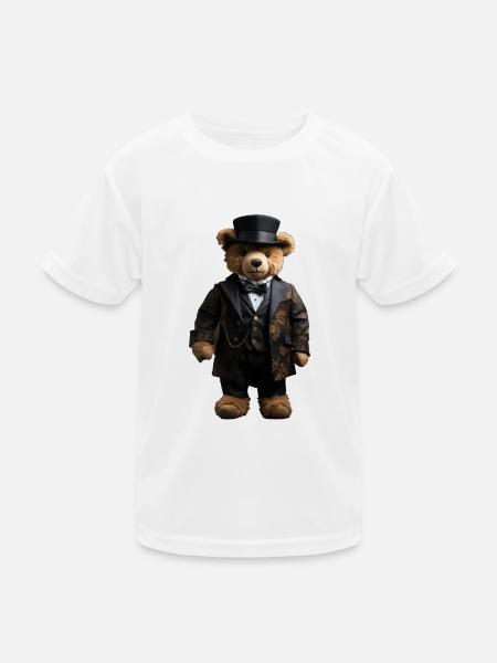 Clothes make the man, even with bears - Kids Functional T-Shirt - white