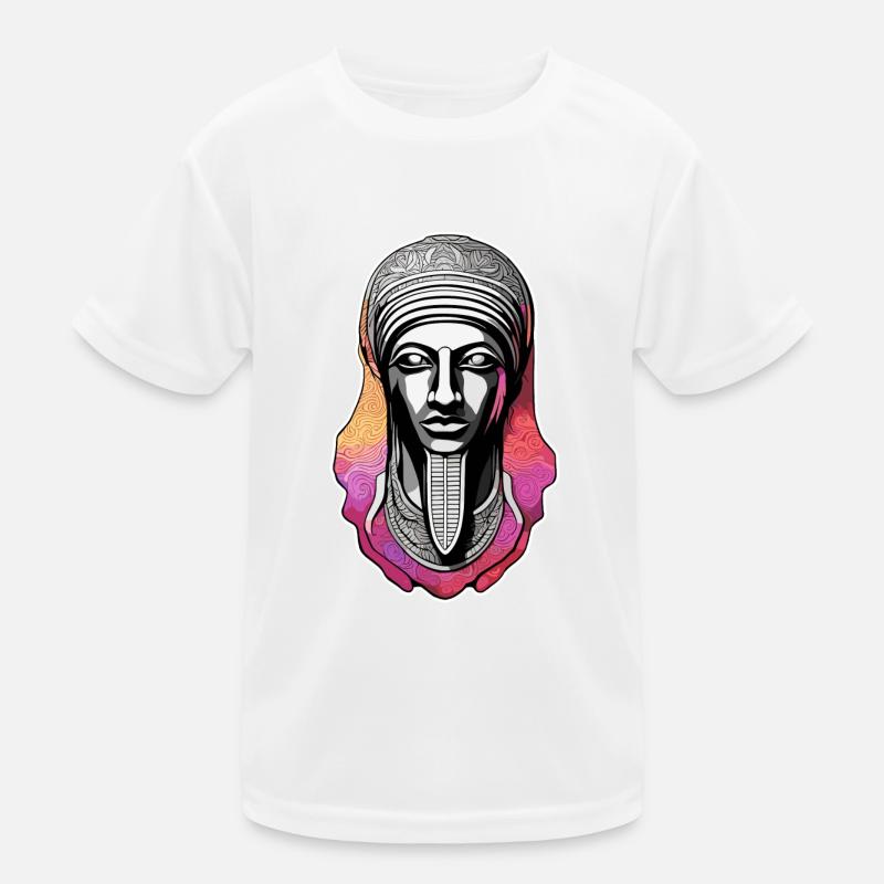 Egypt / Pharaoh / Mummies / Hieroglyphics / Sphinx - Kids Functional T-Shirt - white