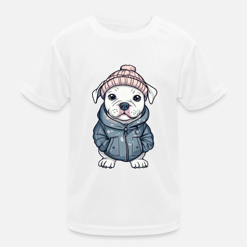 Pit Terrier Chien Élégant T-shirt sport Enfant