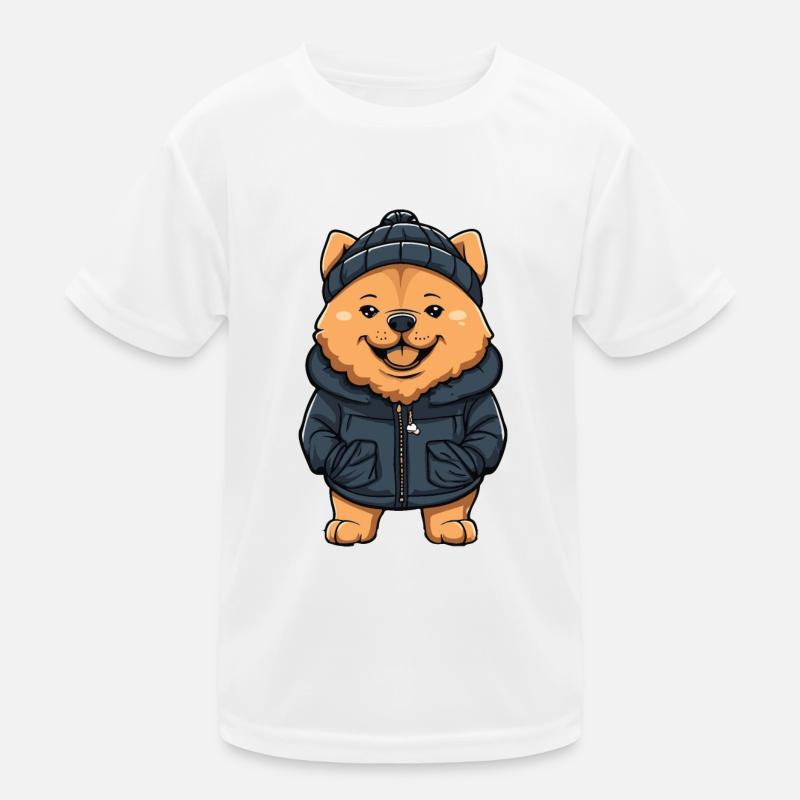 Chow Chow Hund Cartoon Kinder Funktions-T-Shirt