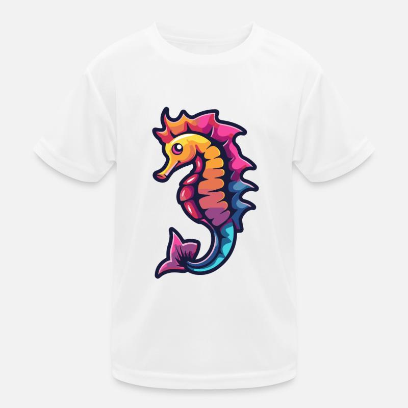 Bande dessinée hippocampe T-shirt sport Enfant