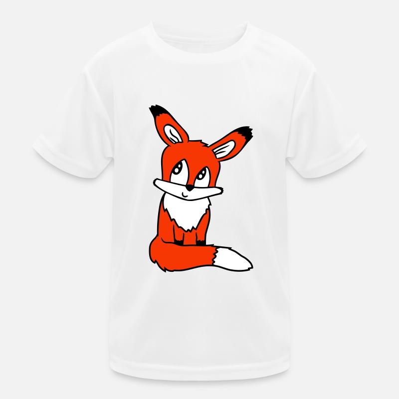 Fuchs Rotfuchs Wildes Tier Schlauer Wald Bewohner Kinder Funktions-T-Shirt