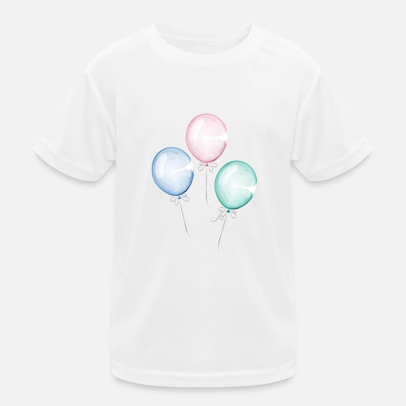 Pastellballons Kinder Funktions-T-Shirt