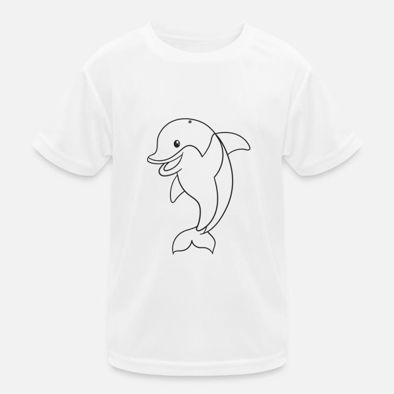dolphin, mammal, gift, gift idea Kids Functional T-Shirt