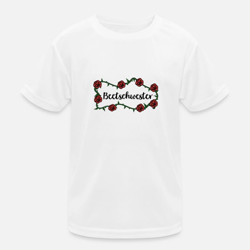 Beetschwester - Kinder Funktions-T-Shirt - Weiß