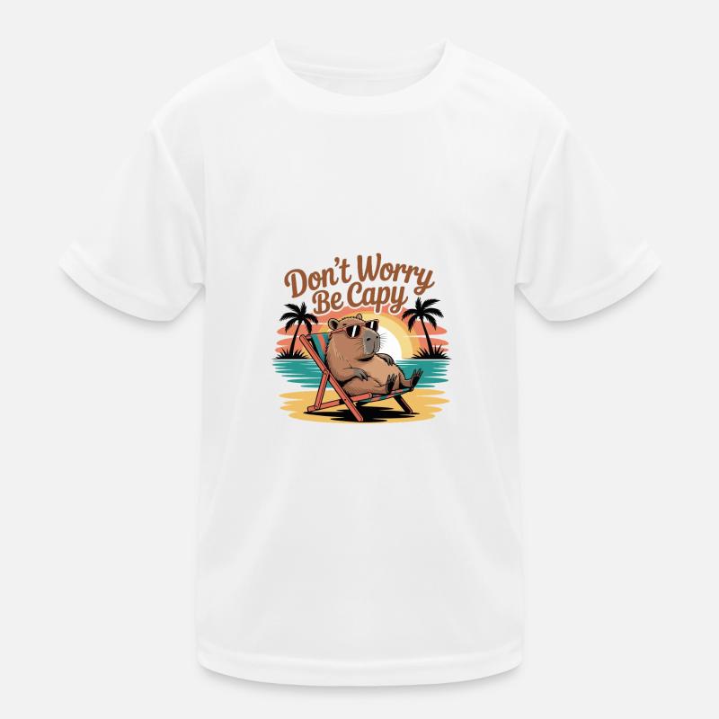Dont Worry Be Capy Kids Functional T-Shirt