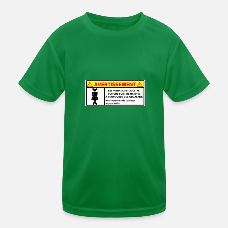 Avertissement T-shirt sport Enfant