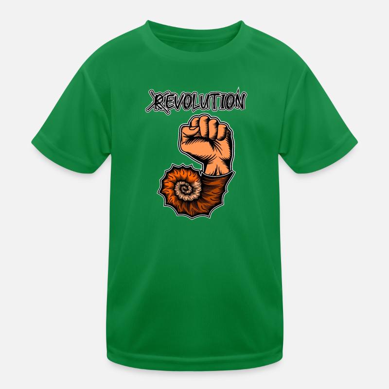 Viva la Evolution! Revolution Prehistoric Fossil Kids Functional T-Shirt