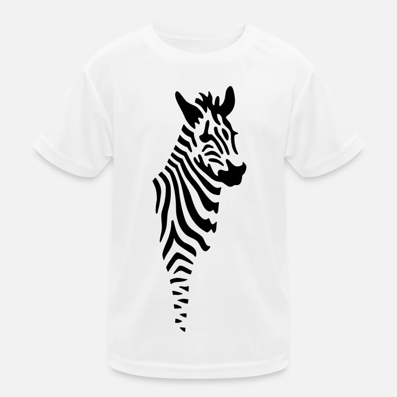 Zebra Kinder Funktions-T-Shirt