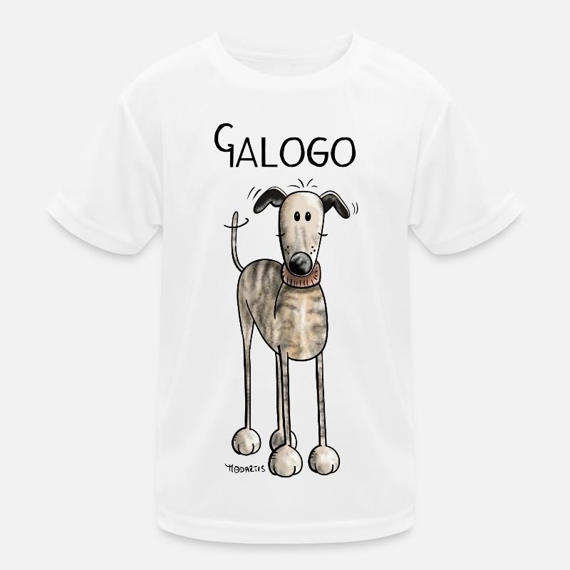 Galgo Espanol - Dog - Comic - Hund Kinder Funktions-T-Shirt