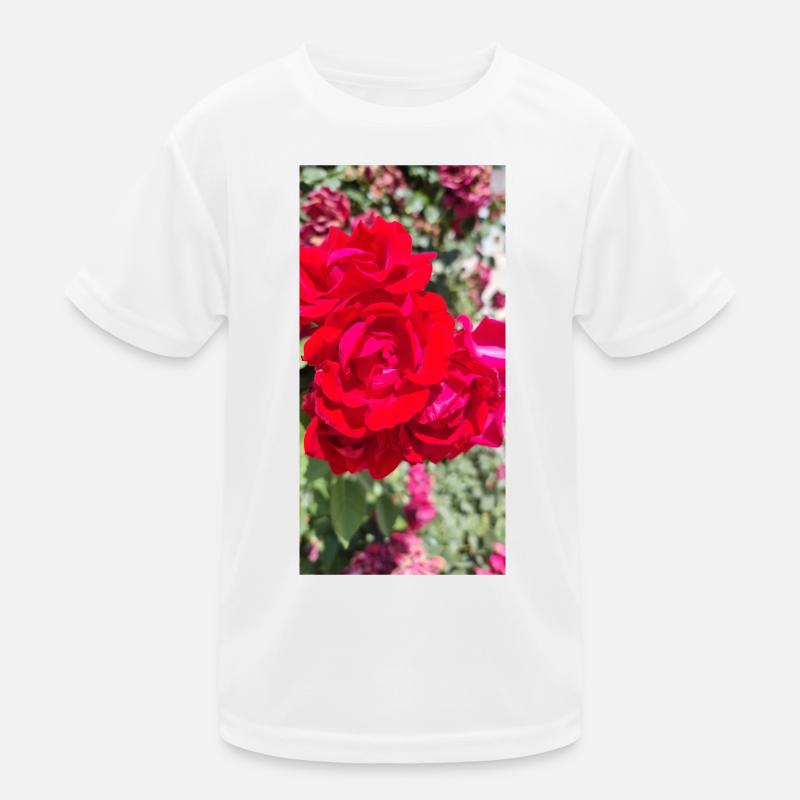 Red Rose Kids Functional T-Shirt