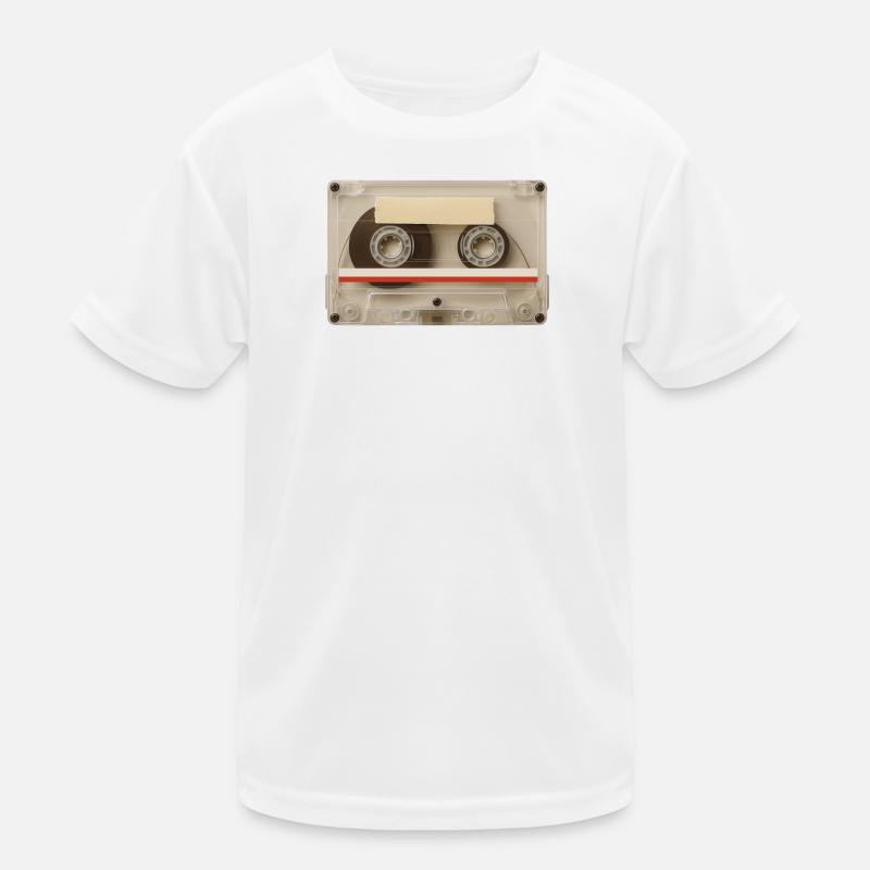 Transparente Kassette – Retro Mixtape Kinder Funktions-T-Shirt