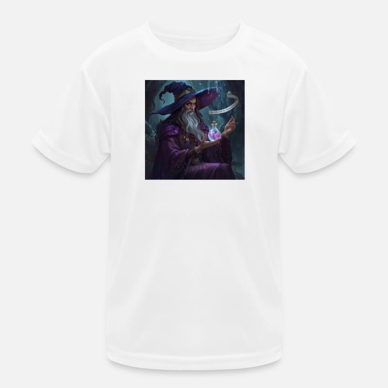 Waldzauberer und Phiole Kinder Funktions-T-Shirt