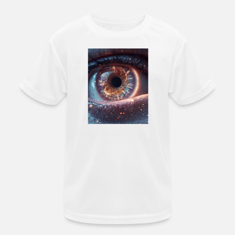 Cosmic Eye Fire Kids Functional T-Shirt