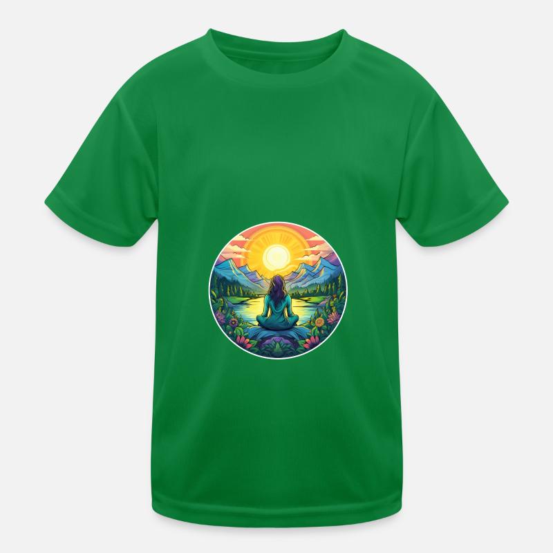 Meditation Kids Functional T-Shirt