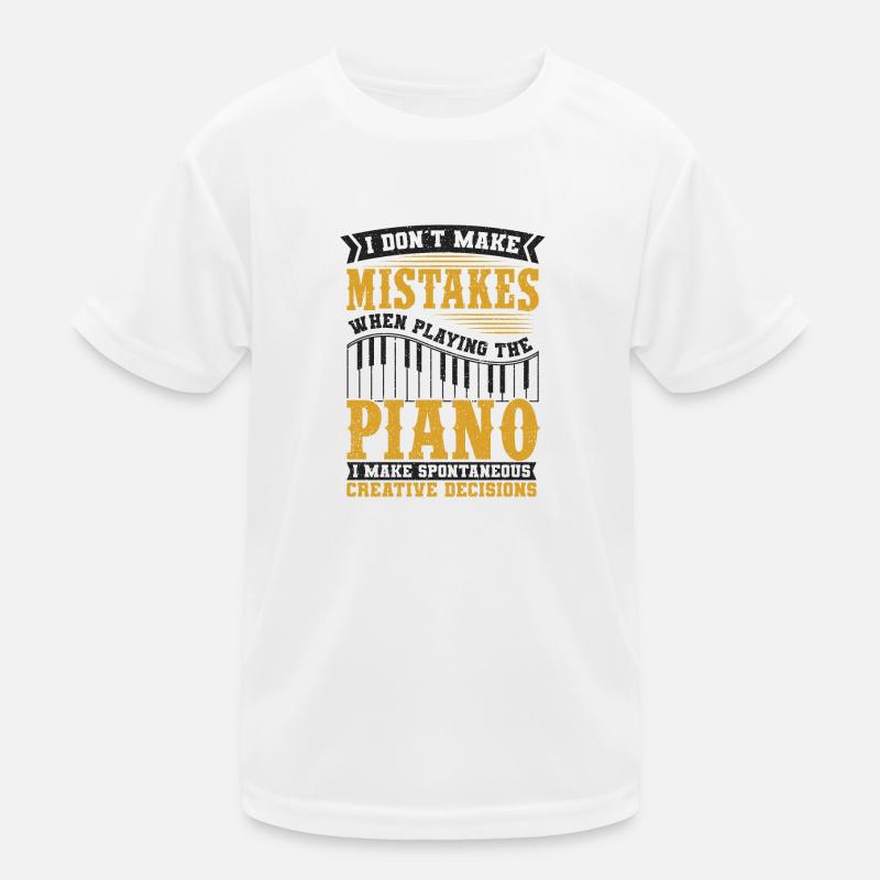 Klavier Kinder Funktions-T-Shirt