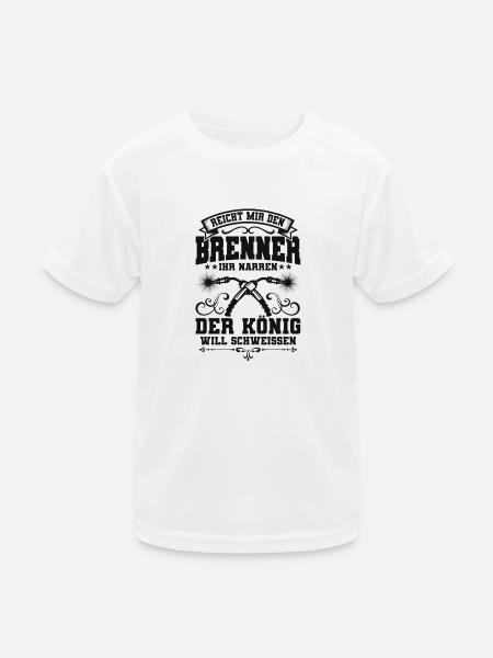 Schweißer - Kinder Funktions-T-Shirt - Weiß