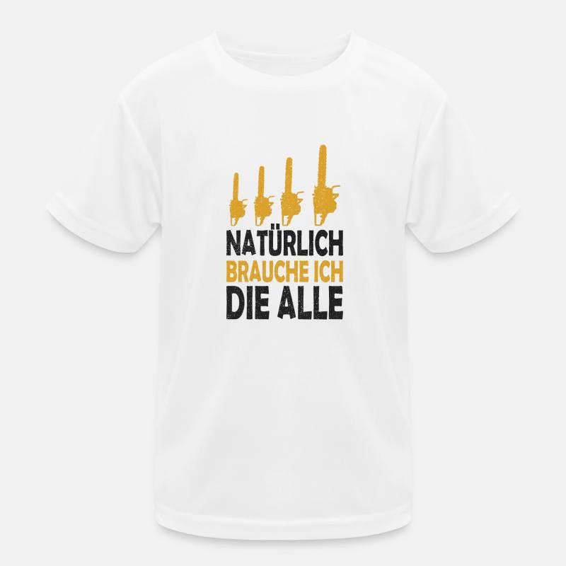 Holzfäller Kinder Funktions-T-Shirt
