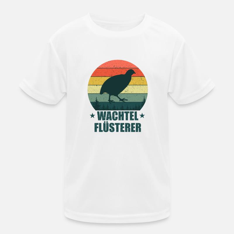 Wachtel Flüsterer Kinder Funktions-T-Shirt
