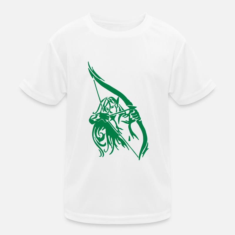 Eleven Forest Ranger Archer Fantasy RPG Gift Kids Functional T-Shirt
