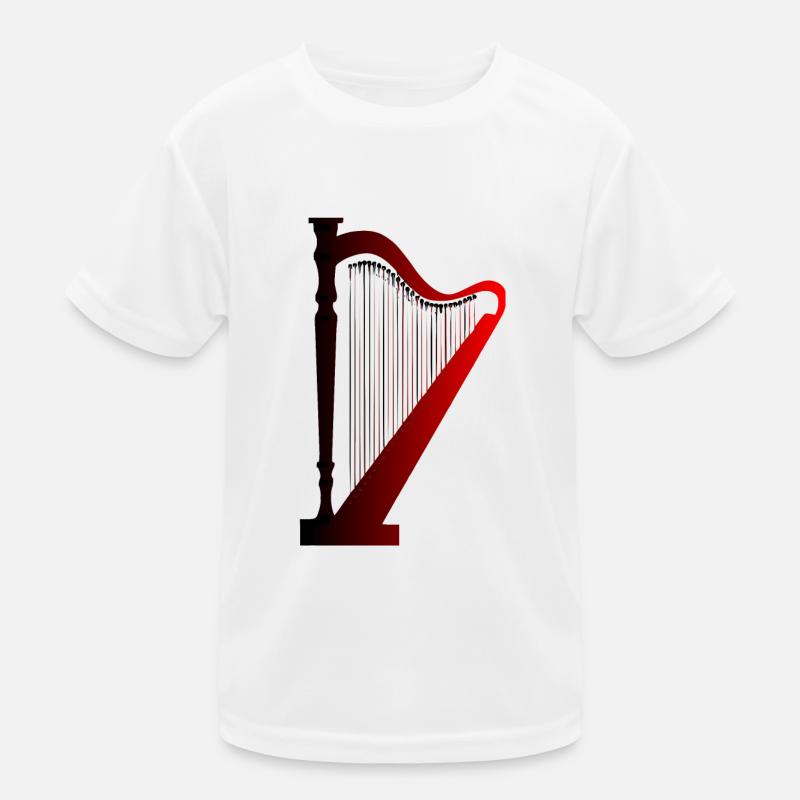 Harfe Kinder Funktions-T-Shirt