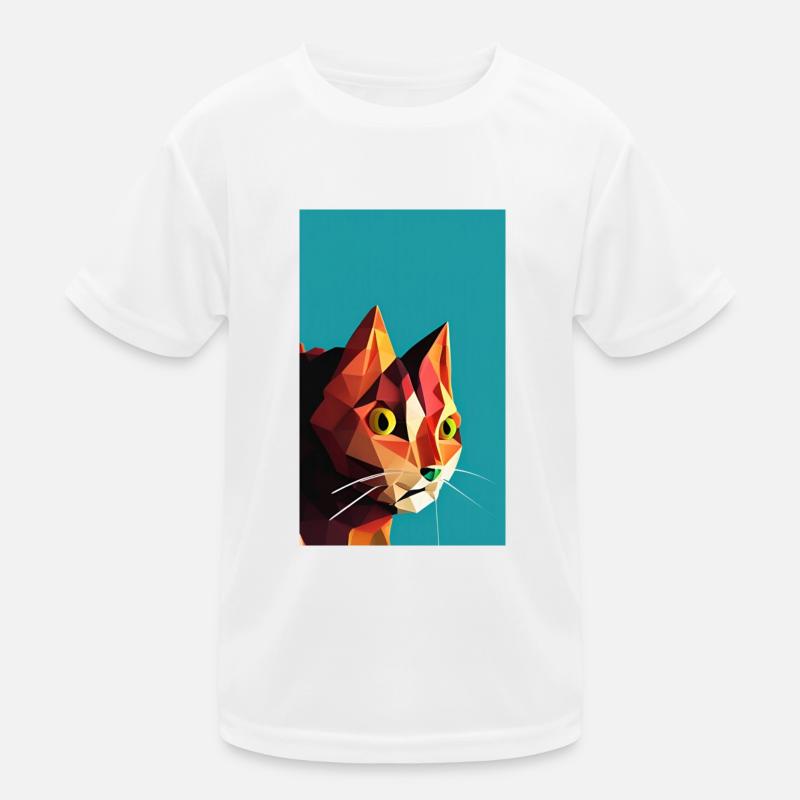 Cat AI Generated Art Kinder Funktions-T-Shirt