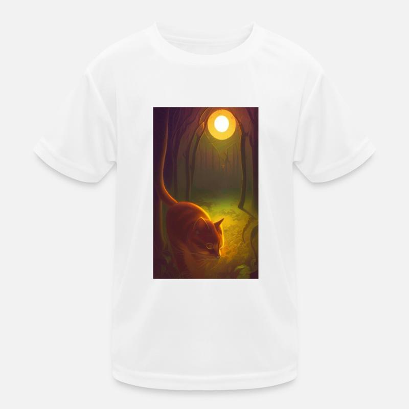 Cat AI Generated Art Kids Functional T-Shirt