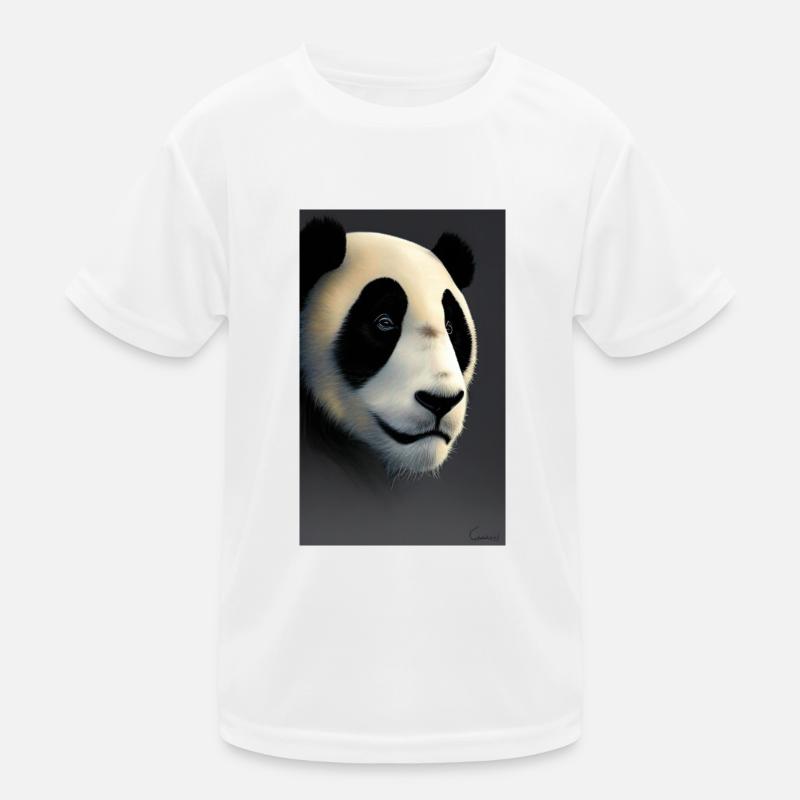 Panda cool portrait dessin gros plan cool T-shirt sport Enfant