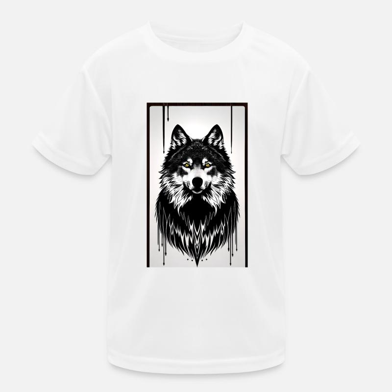 Wolf Kinder Funktions-T-Shirt