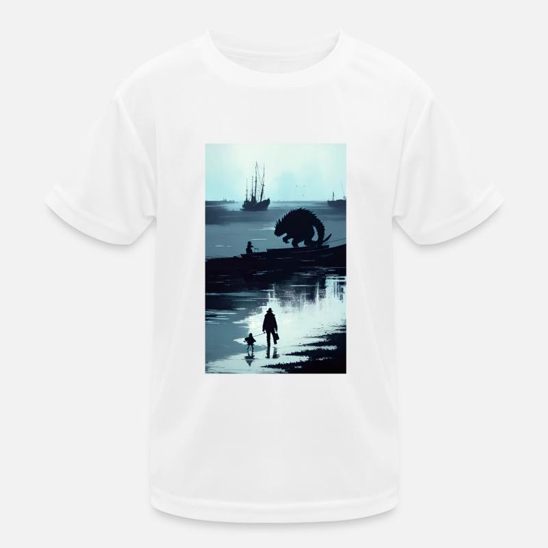 AsiStyle Sea Monster Kids Functional T-Shirt