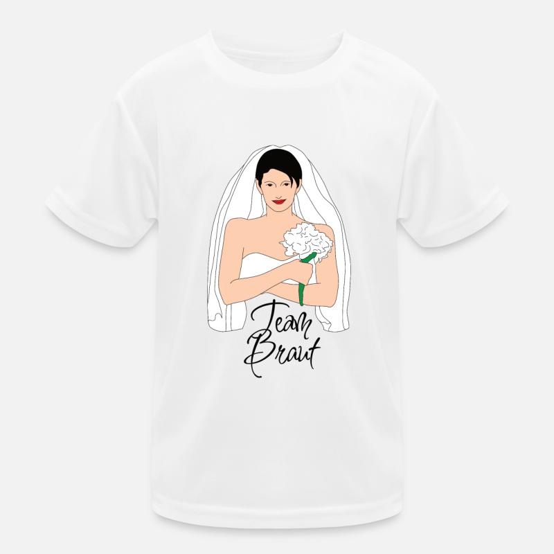 team braut schwarz 2 Kinder Funktions-T-Shirt